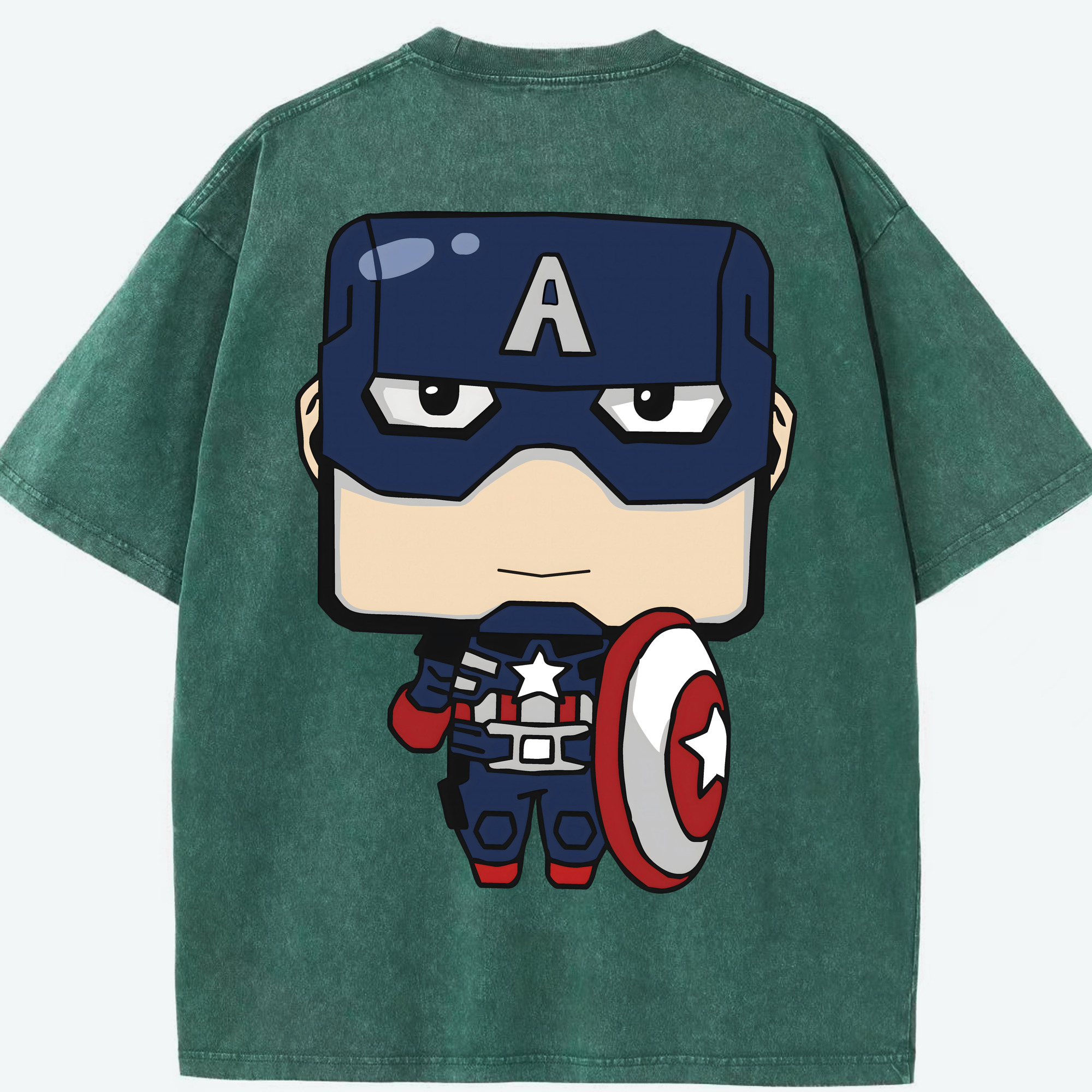 （画像用） アベンジャーズ The Avengers 綿100% ヴィンテージ風 半袖Tシャツ（背面プリント）